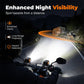 Universell høytytende LED-spotlight for motorsykkel