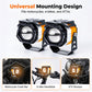 Universell høytytende LED-spotlight for motorsykkel