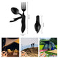 🍴 50% RABATT – 4-i-1 folding outdoor bestikksett – kompakt – rustfritt stål – kniv, gaffel, skje & flaskeåpner – perfekt til camping og friluftsliv