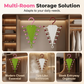👚👒V-formet oppbevaringsstativ – plassbesparende – flokefri oppbevaring