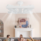 🌀💡2-i-1 LED-takvifte med belysning – dobbel kjøling, ultrastark lysstyrke, verktøysfri montering