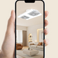 🌀💡2-i-1 LED-takvifte med belysning – dobbel kjøling, ultrastark lysstyrke, verktøysfri montering