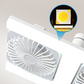 🌀💡2-i-1 LED-takvifte med belysning – dobbel kjøling, ultrastark lysstyrke, verktøysfri montering