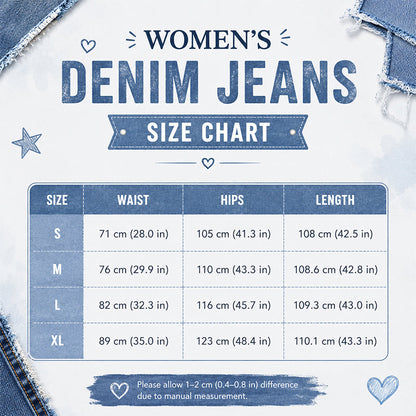 ⏳Tidsbegrenset tilbud⏰Asymmetriske jeans med vid benåpning for damer – Unikt design i midjen, avslappet passform og allsidig – Perfekt for stilig hverdagsstil og uformelle utflukter 🌿