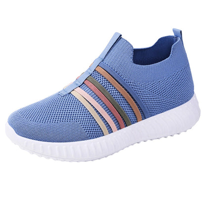 Pustevennlige slip-on-joggesko i mesh for kvinner