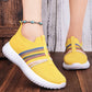 Pustevennlige slip-on-joggesko i mesh for kvinner