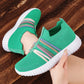 Pustevennlige slip-on-joggesko i mesh for kvinner