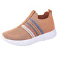 Pustevennlige slip-on-joggesko i mesh for kvinner