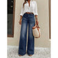 👖 LIMITED-TIME 50% OFF! ✨ Women's Stretch Straight Leg Jeans – High Rise, Washed Finish, Soft Stretch 🌿