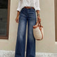 👖 LIMITED-TIME 50% OFF! ✨ Women's Stretch Straight Leg Jeans – High Rise, Washed Finish, Soft Stretch 🌿