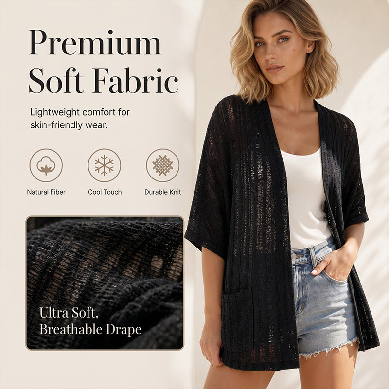 Lett sommercardigan for kvinner