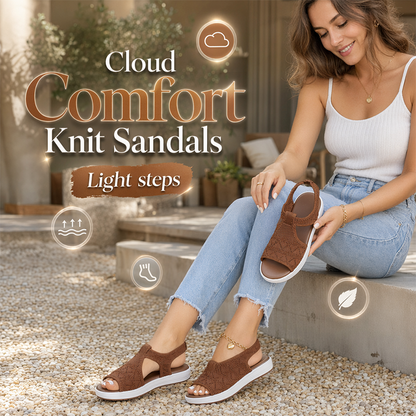 Komfortable peep-toe-sandaler for kvinner til fritidsbruk