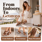 Komfortable peep-toe-sandaler for kvinner til fritidsbruk