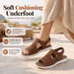Komfortable peep-toe-sandaler for kvinner til fritidsbruk