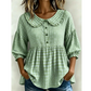 Casual-top for kvinner med gingham-mønster