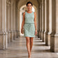🔥Women's Square Neck Sleeveless Drawstring Waist Dress