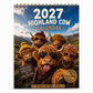 2027 Veggkalender med høylandskyr
