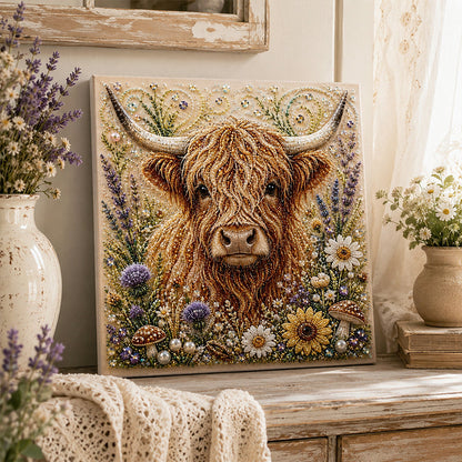 🏆 50 % rabatt i en begrenset periode 🦉💛 DIY-sett for perlekunst med Highland-okse – et avslappende DIY-prosjekt der du enkelt kan lage fantastiske kunstverk med strandtema