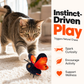 🦋🐱 Smart, bevegelsessensitiv leketøy i form av en flagrende sommerfugl 🐈 Den perfekte lekekameraten for kjæledyr! Bevegelsesaktivert, realistisk flyging, interaktiv moro – holder katten din opptatt i timevis. 🔥✨