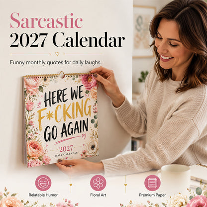 🔥Morsom veggkalender for kvinner for 2027