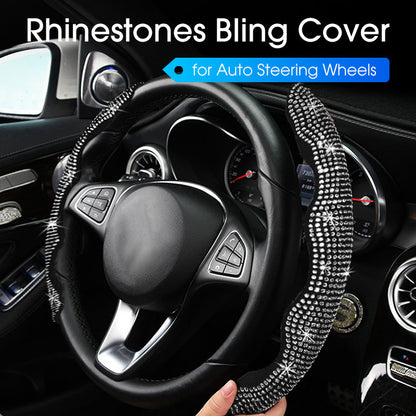 Rhinestone-deksel med glitrende effekt til bilratt