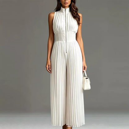 📢⏰Jumpsuit med flytende plissering