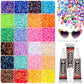 Blendende 3 mm resin-rhinestone-sett