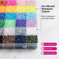Blendende 3 mm resin-rhinestone-sett