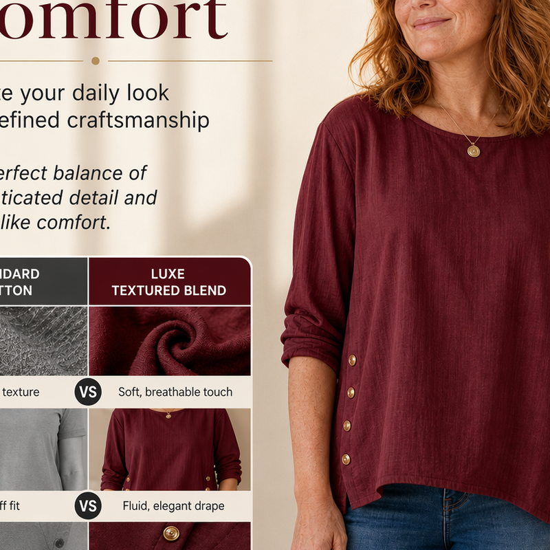 ✨🛍️Nyhet – Linbluse med avslappet passform – Luftig komfort og klassisk stil for uformelle dager 🍃