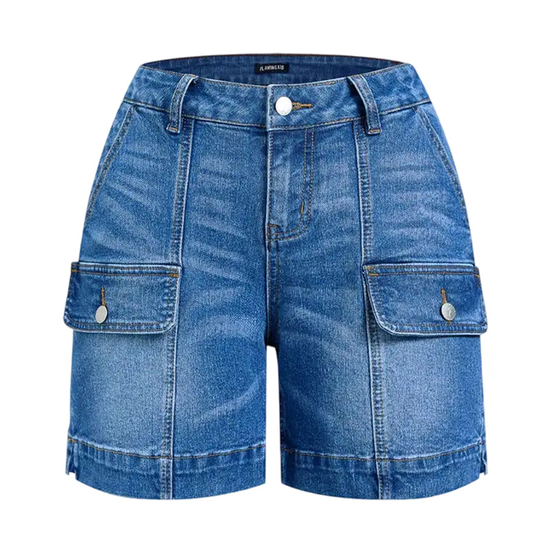 ⌛Tidsbegrenset tilbud – Casual stretch-jeansshorts for damer