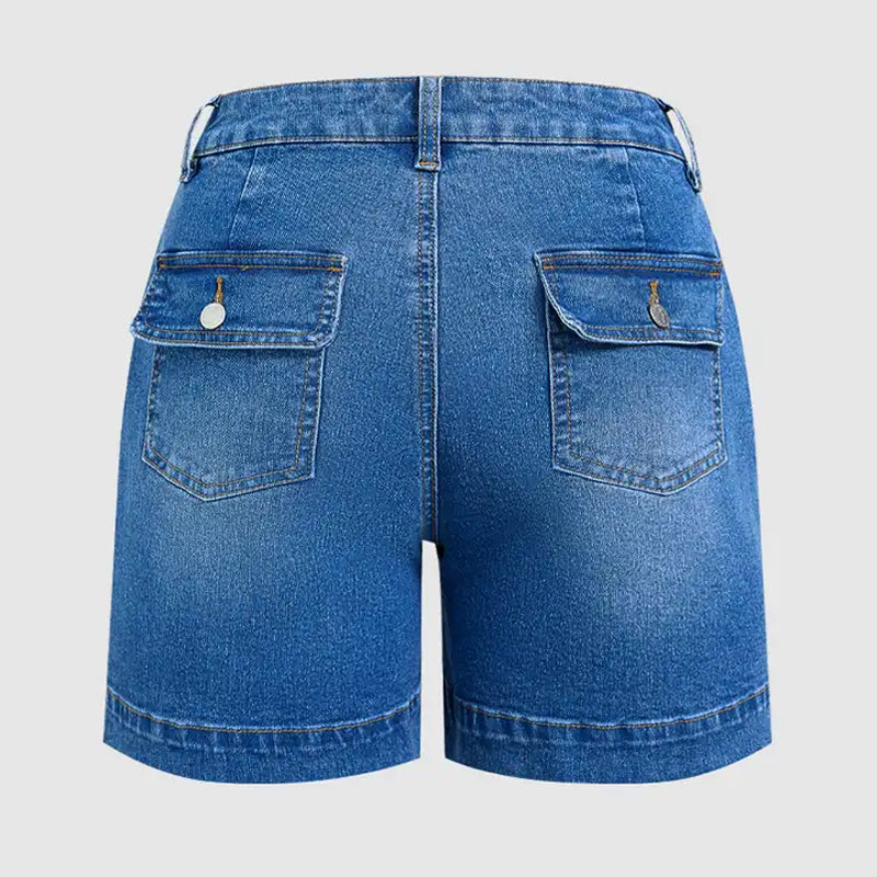 ⌛Tidsbegrenset tilbud – Casual stretch-jeansshorts for damer