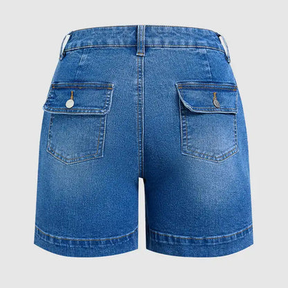 ⌛Tidsbegrenset tilbud – Casual stretch-jeansshorts for damer