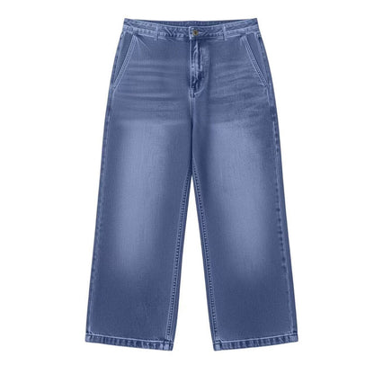 Kort jeans med rett ben til damer