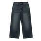 Kort jeans med rett ben til damer