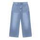 Kort jeans med rett ben til damer