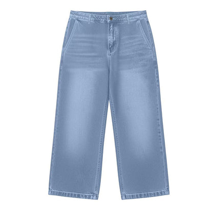 Kort jeans med rett ben til damer