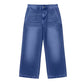 Kort jeans med rett ben til damer