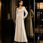 Elegant maxi-kjole med lange ermer for damer