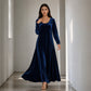 Elegant maxi-kjole med lange ermer for damer