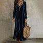Elegant maxi-kjole med lange ermer for damer