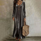 Elegant maxi-kjole med lange ermer for damer