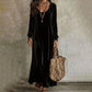 Elegant maxi-kjole med lange ermer for damer