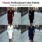 Elegant bodycon-kjole med stående krage og V-hals