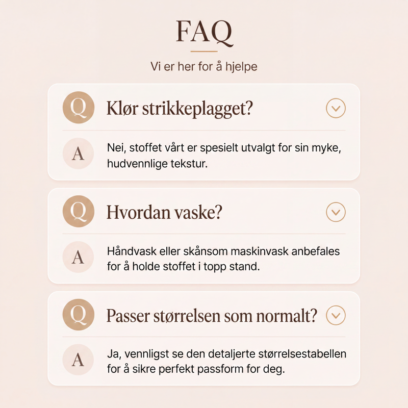 Damegenser med rund hals og kabelstrikk