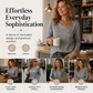 ✨Spesialtilbud: 50 % rabatt! Stilig asymmetrisk topp med V-hals for damer