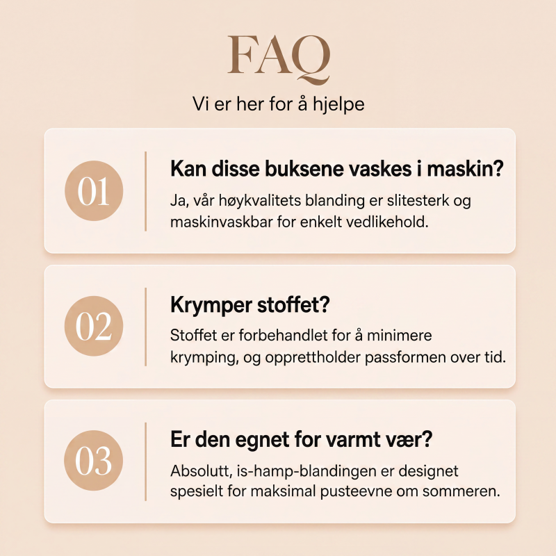 Damebukser med høy midje, snøring og rette ben