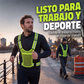 🦺✨ Refleksvest med høy synlighet – Praktisk lomme, behagelig passform og full sikkerhet for løping både dag og natt 🌙🏃‍♂️
