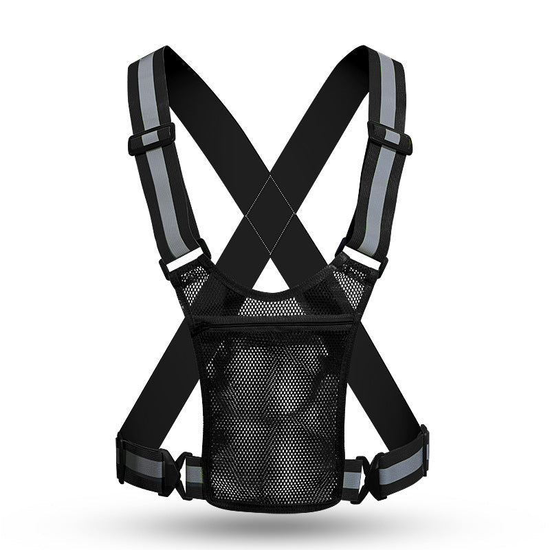 🦺✨ Refleksvest med høy synlighet – Praktisk lomme, behagelig passform og full sikkerhet for løping både dag og natt 🌙🏃‍♂️