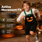 Halloween-overalls i kordfløyel for barn – shorts med seler og lommer