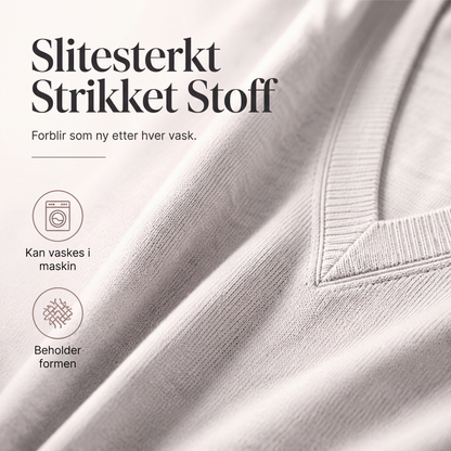 Figursnygg V-halset midikjole